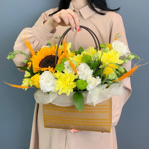 х Сумочка с подсолнухом арт. 66999