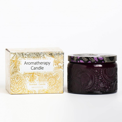 Свеча ароматическая в банке "SAN BLACK FRUITS", 5х7 см, ежевика  7999243 Свеча ароматическая в банке "SAN BLACK FRUITS", 5х7 см, ежевика  7999243