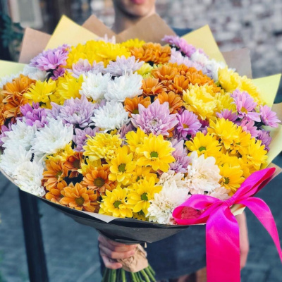 Букет из 25 Кустовых хризантем 7325 Букет из 25 Кустовых хризантем 7325