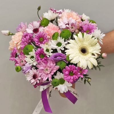 Стаканчик с цветами "Сиреневый закат" N 53036