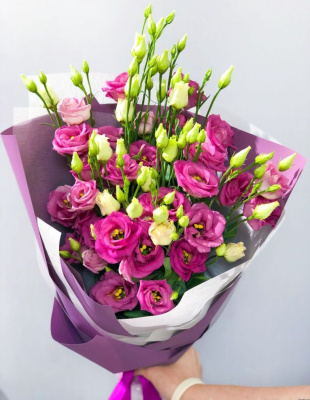 Букет из Эустом (Лизиантус) 7345 Букет из Эустом (Лизиантус) 7345