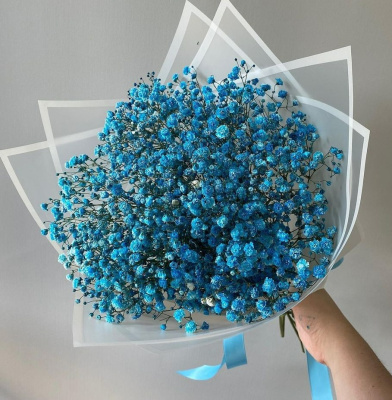 Букет из цветной гипсофилы. Размер S. 29257-С